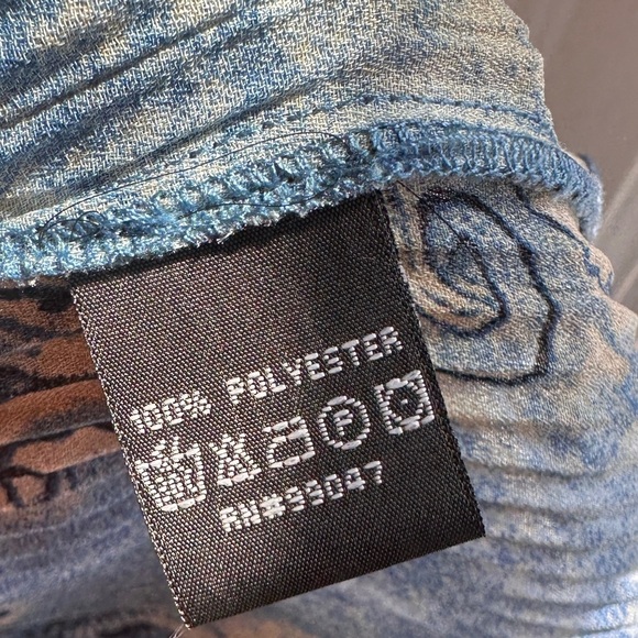 Vintage Piano Micro Pleated Ruffle Blouse Y2K Whimsigoth Art To Wear Fairy - Picture 14 of 17